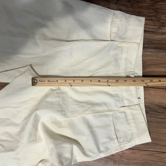 Vince Cropped Wide Leg Pants Cream Linen Blend Culotte Minimalist Size 6 - Picture 9 of 11